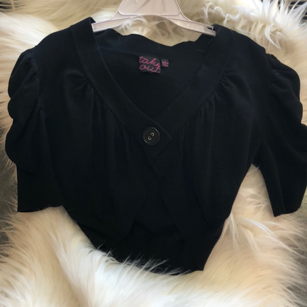 “Take Out” Girls size Large Cocktail Sweater